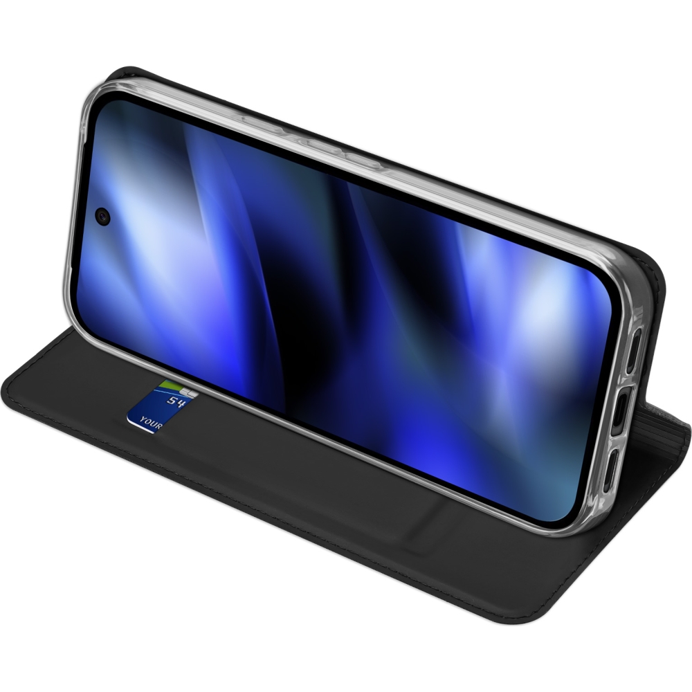 Etui z klapką, portfelowe, Dux Ducis Skin Pro do Google Pixel 10a, czarne